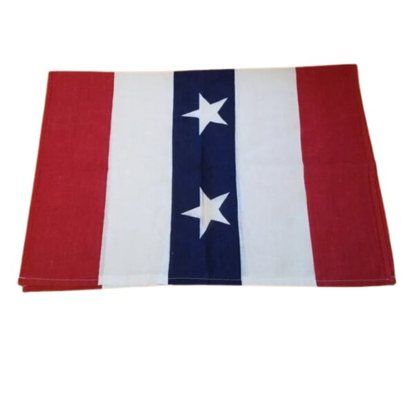 100% LINEN Primitive Americana American Flag Decorative Table Cloth Placemat USA - Picture 6 of 6
